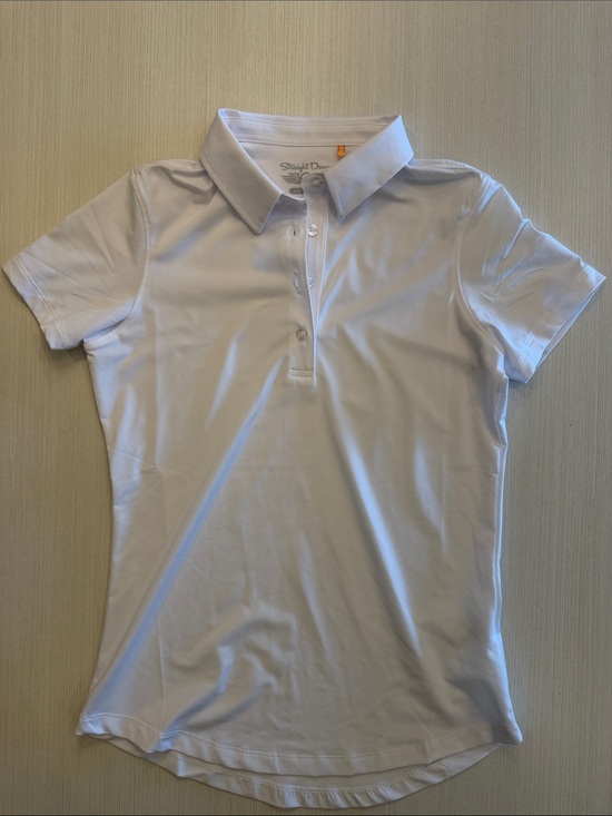 Straight Down Other - Women’s Golf White Polo Shirt -